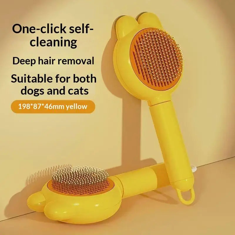 Self-Cleaning Pet Dematting Comb – Dog & Cat Grooming Brush Pet Grooming Comb SPOT A10