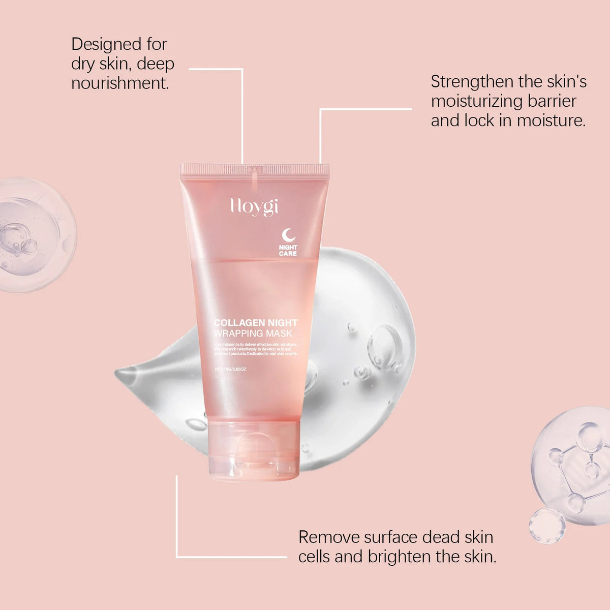 Hoygi Collagen Peel-Off Night Mask – Firming & Hydrating Peel-Off Face Mask SPOT