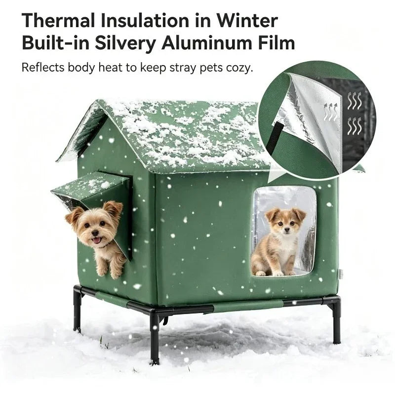 Winter Insulated Waterproof Dog House for Small & Medium Dogs Outdoor Dog House SPOT