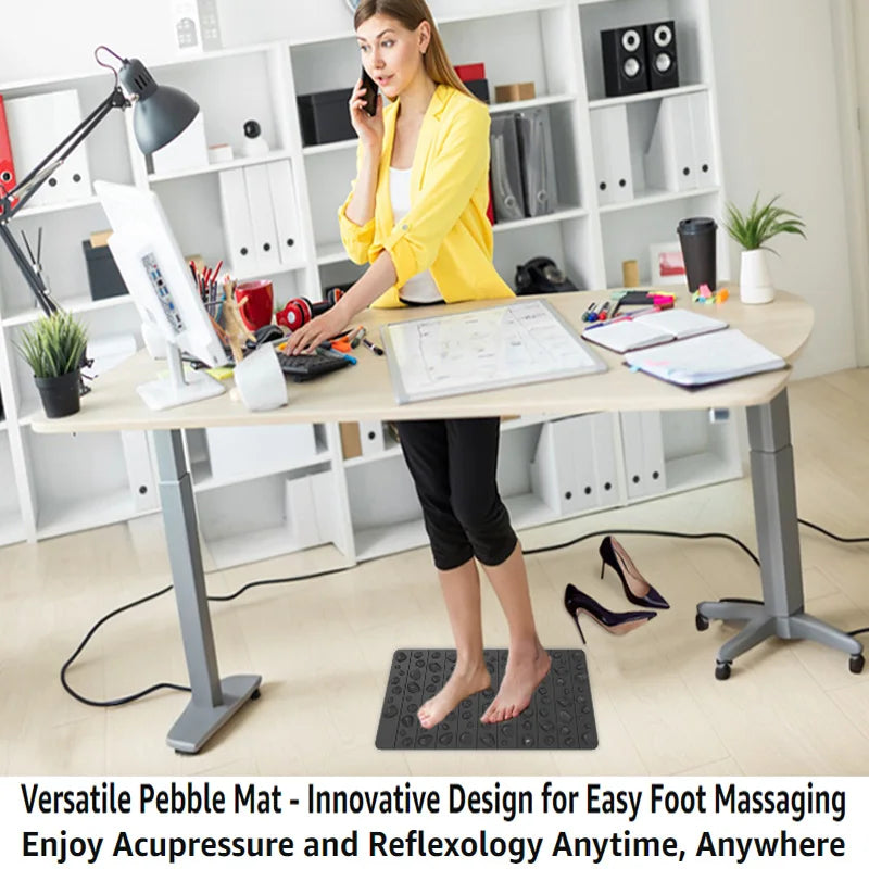 Reflexology Foot Massage Mat – EVA Acupressure Pad | Black Foot Massage Mat SPOT