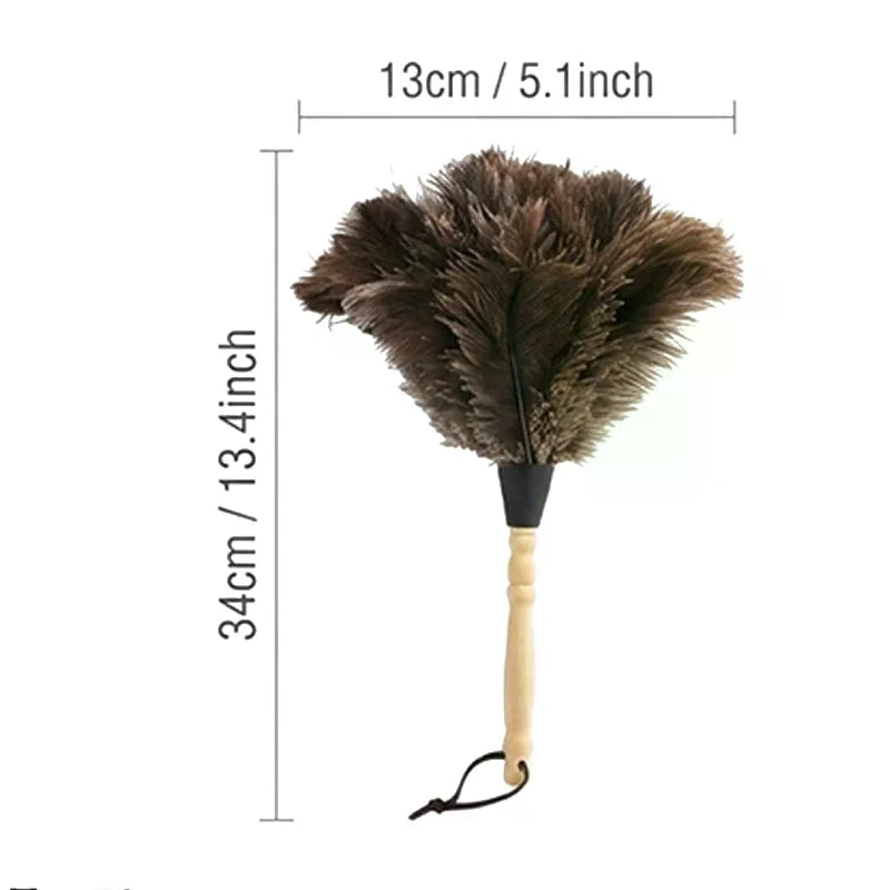 Ostrich Feather Duster – Anti-Static Wood Handle Duster Feather Duster SPOT