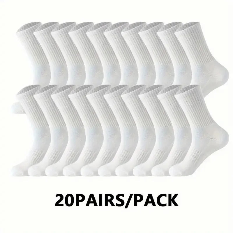 10/20-Pack Unisex Breathable Knit Sports Socks – All-Season Sports Socks Multipack SPOT