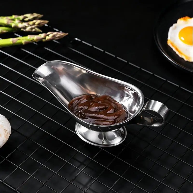 Stainless Steel Sauce Boat – Drip-Free Gravy Pourer Dispenser Gravy Sauce Boat SPOT