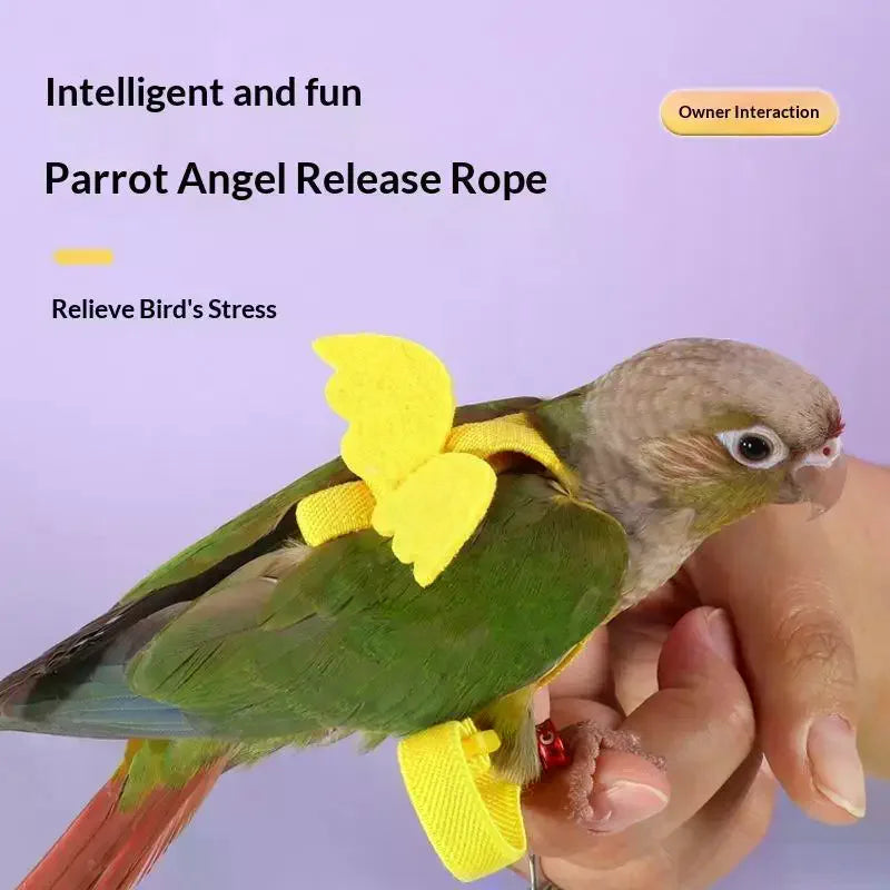 Parrot Flight Harness & Leash – Budgie, Cockatiel & Lovebird Bird Flight Harness SPOT