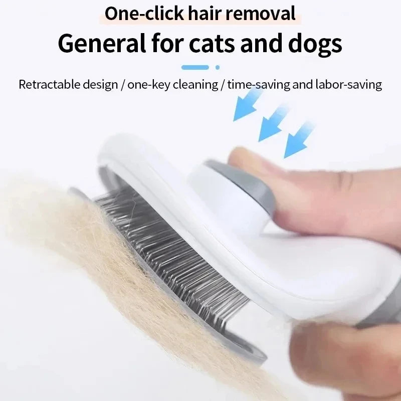 Self-Cleaning Pet Brush & Dematting Comb for Dogs & Cats Pet Grooming Brush SPOT