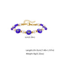 Evil Eye Stack Layered Bracelets – Stainless Steel Adjustable Stacked Bracelet Set SPOT BR-2867G02