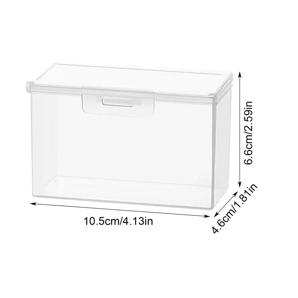 Transparent Travel Storage Box – Cotton Swab & Jewelry Organizer Storage Organizer Box SPOT large