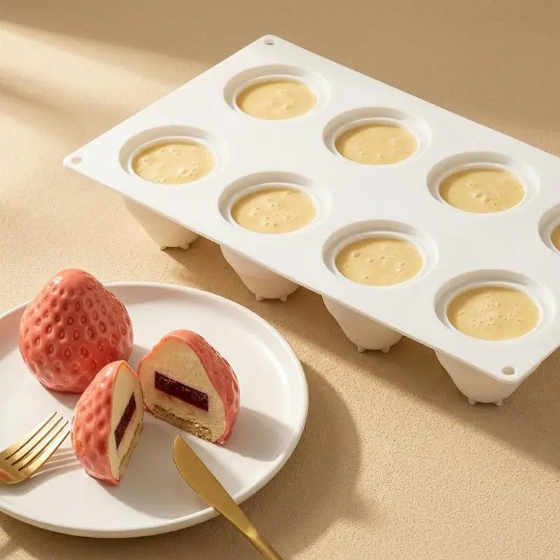 3D Strawberry Raspberry Silicone Baking Mold – Mousse & Cake Silicone Baking Mold SPOT