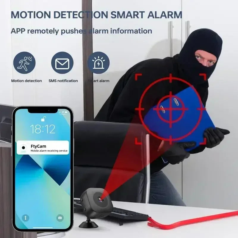 Mini 4K WiFi Security Camera – Night Vision, Motion Detection WiFi Security Camera SPOT