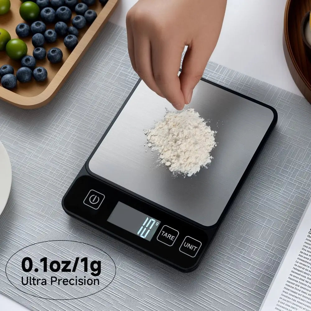 LCD Digital Kitchen Scale 10kg/1g – Precision Food & Baking Digital Kitchen Scale SPOT