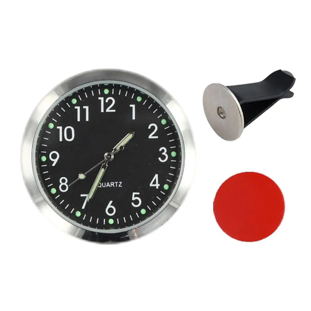 Mini Metal Car Dashboard Clock – Luminous Analog Quartz Car Dashboard Clock SPOT H