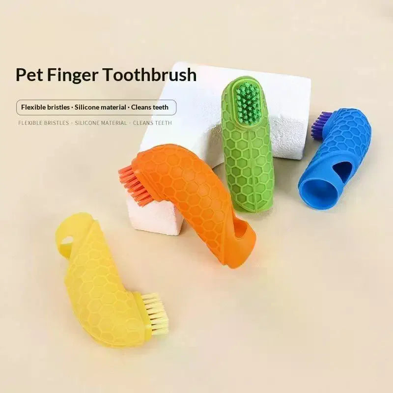 Silicone Pet Finger Toothbrush – Dogs & Cats Dental Care Pet Finger Toothbrush SPOT