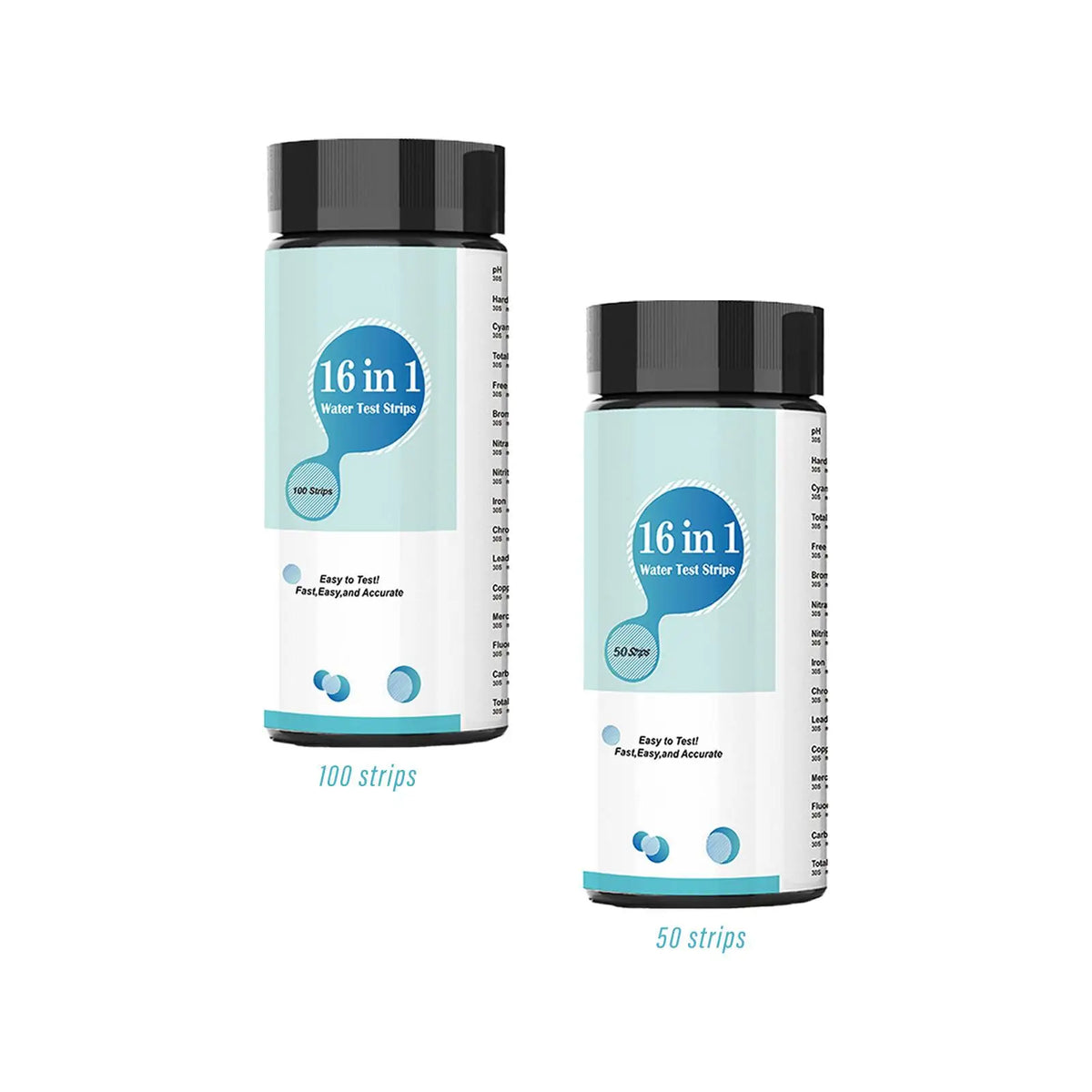16-in-1 Water Test Strips – High Sensitivity pH Testing Kit Water Test Strips SPOT
