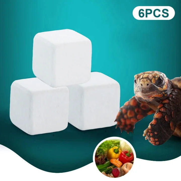 Turtle Calcium Mineral Blocks – Slow Release 6-Pack | JETTING Reptile Supplement SPOT