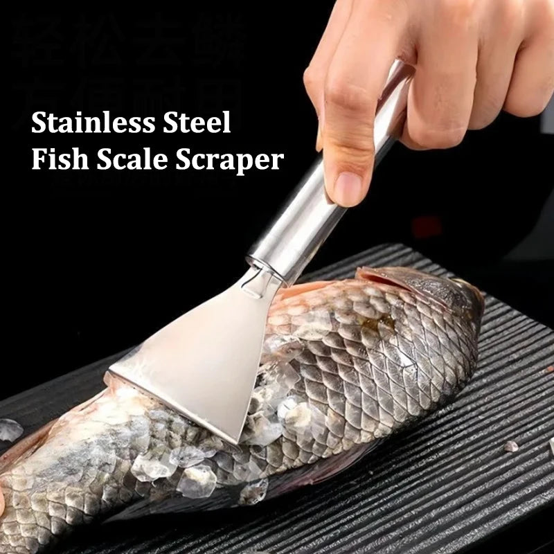 Stainless Steel Fish Scaler & Bone Tweezers Kitchen Tool Fish Scaler Tool SPOT Default Title