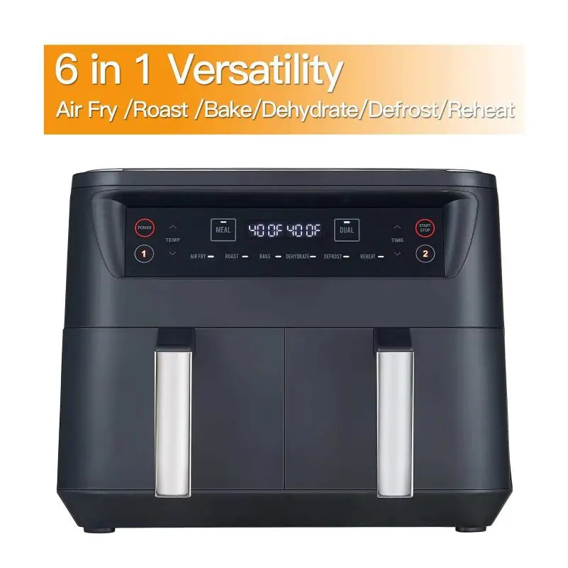 DUTRIEUX 9L Dual Basket Digital Air Fryer | 4.5L+4.5L Dual Basket Air Fryer SPOT