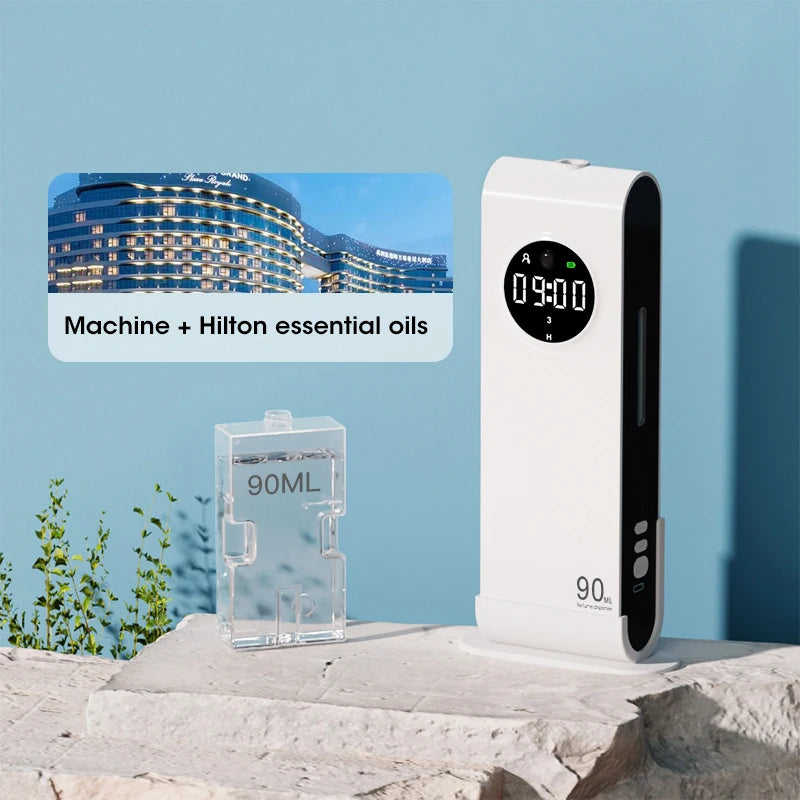 Wall-Mounted Aroma Diffuser with Motion Sensor, Clock & Light Aroma Diffuser SPOT 1-Hilton