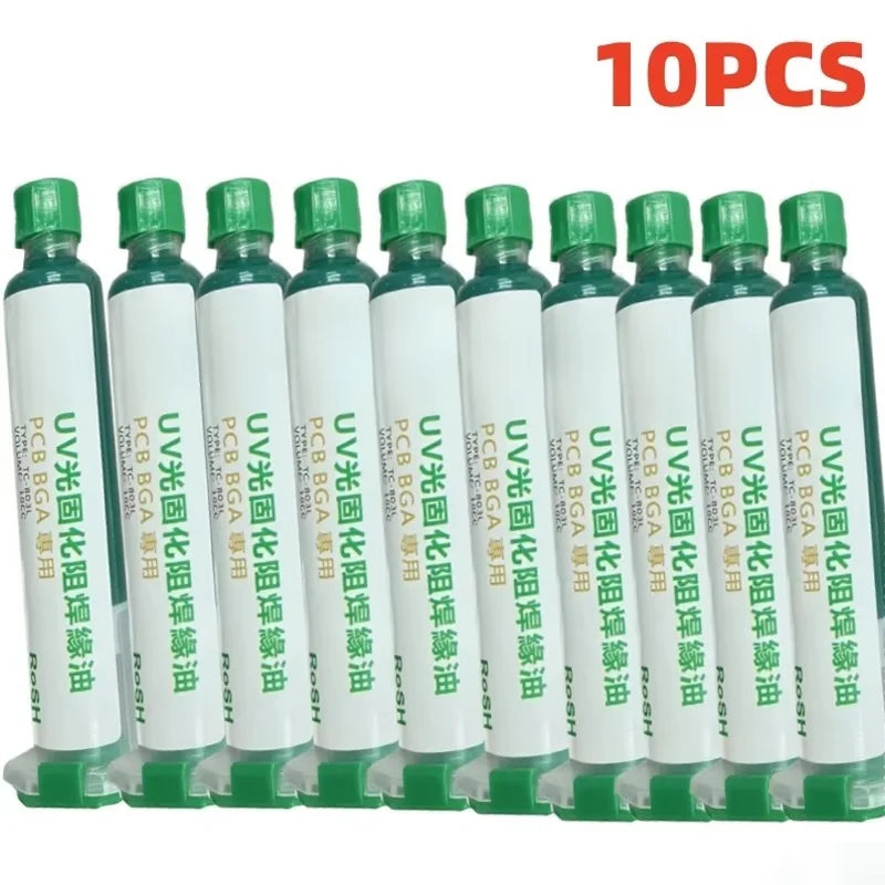 UV Curing Solder Mask Green Oil – PCB Insulation Coating PCB Solder Mask SPOT 10 PCS