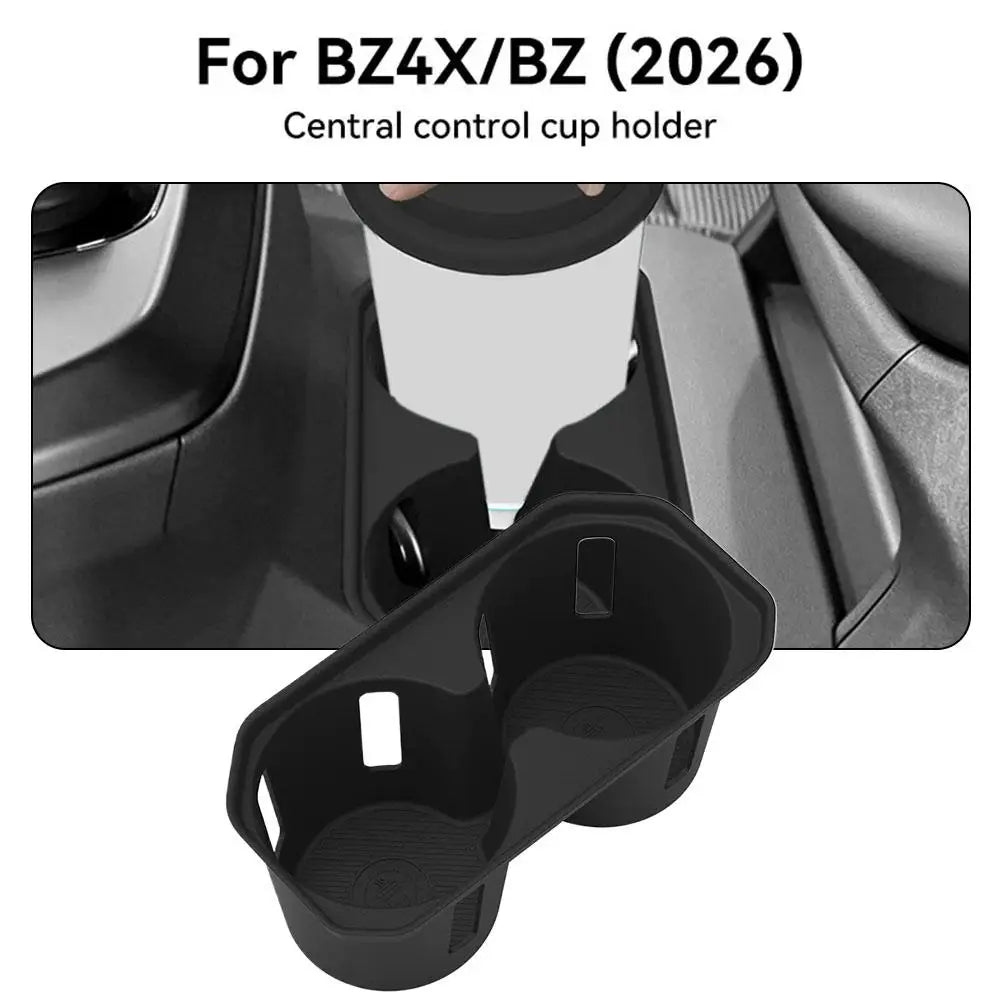 Toyota BZ4X 2026 Cup Holder Insert – Anti-Slip TPE Console Organizer Car Console Organizer SPOT