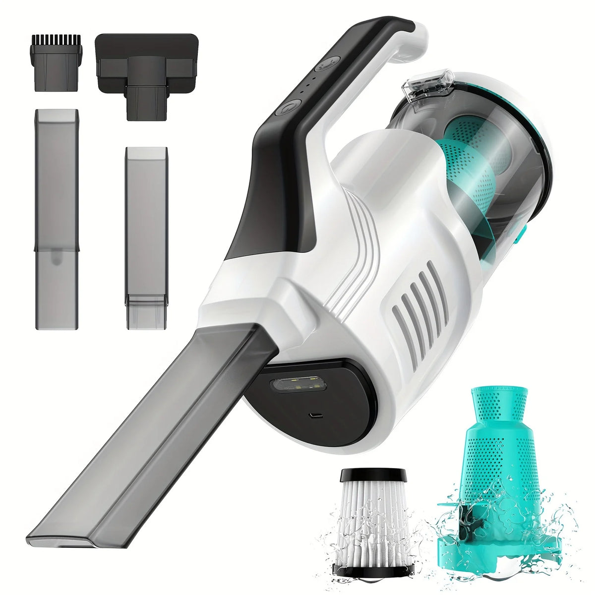 Wireless Wet & Dry Handheld Vacuum Cleaner – 8000Pa 80W Handheld Vacuum Cleaner SPOT No plug