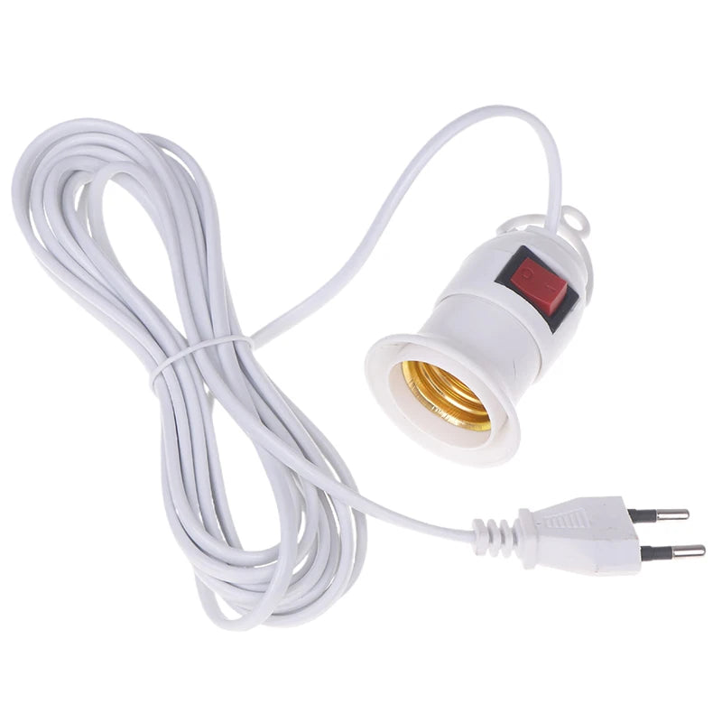 E27 Pendant Lamp Holder with Switch – 4M EU Plug Cord Pendant Lamp Holder SPOT