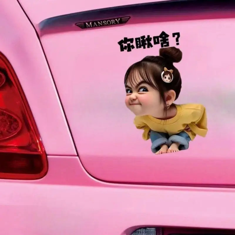 Sassy Girl PVC Vinyl Sticker – Car, Helmet & Luggage Decal Vinyl Decal Sticker SPOT