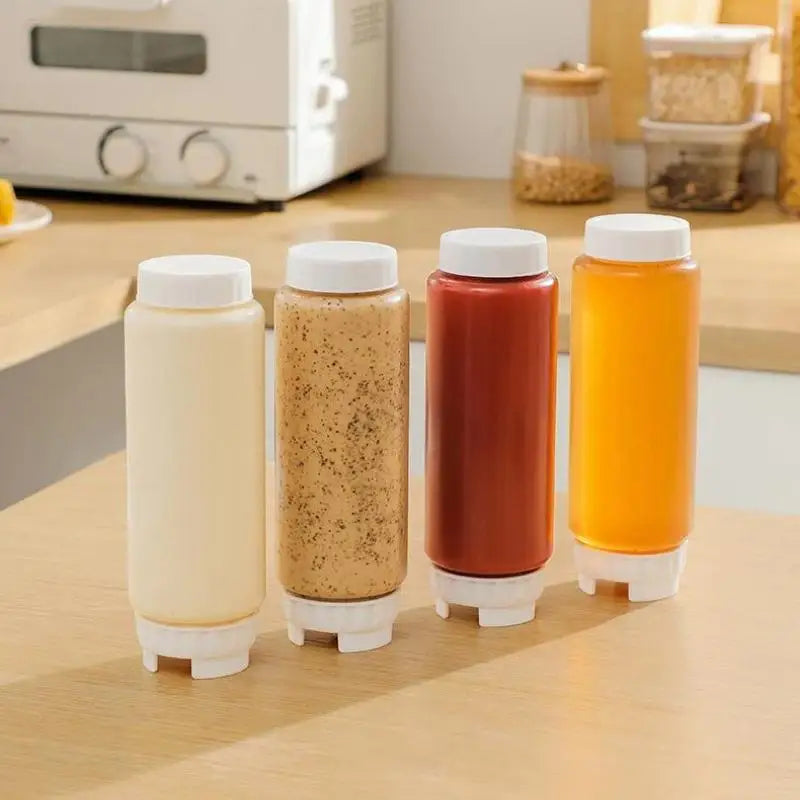 Dual Nozzle Squeeze Sauce Bottle – BPA-Free Leak-Proof Condiment Squeeze Bottle SPOT