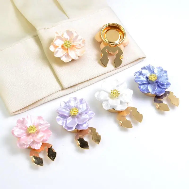 Pearl Rhinestone Cufflinks & Button Covers for Women Cufflinks & Button Covers SPOT