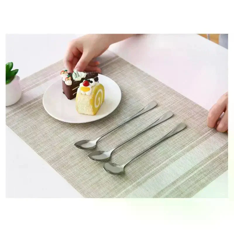 Stainless Steel Long Handle Spoon – Coffee, Ice Cream & Dining Kitchen Spoon SPOT