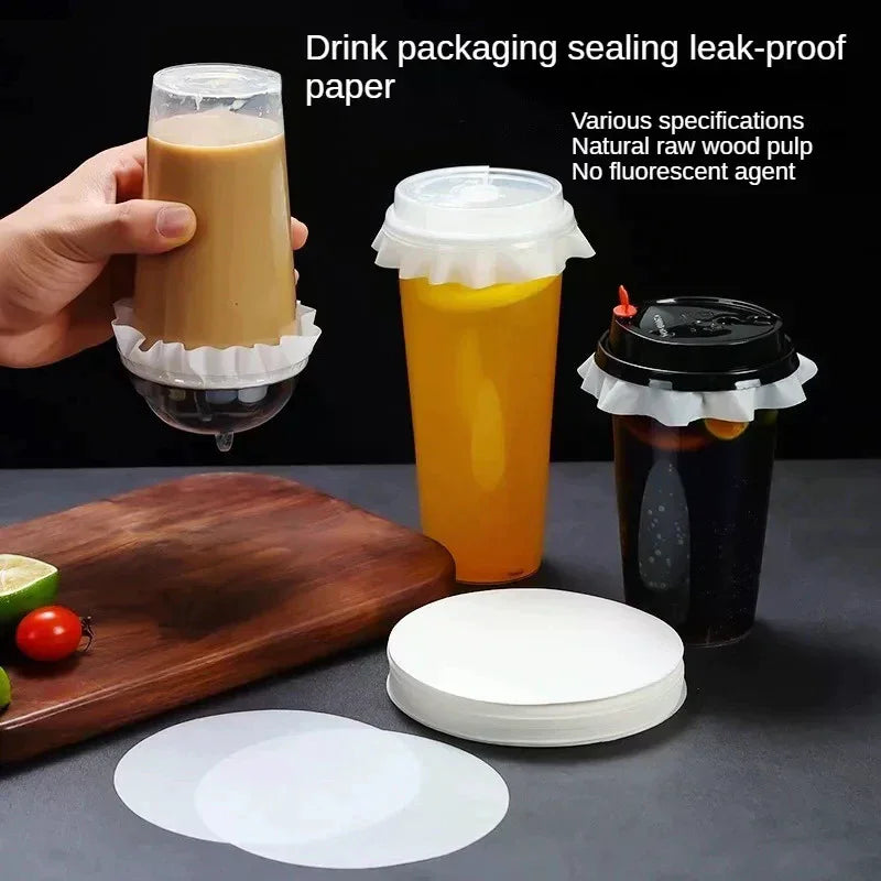 Leakproof Paper Cup Lids 50/500Pc – Spill-Proof Coffee Covers Paper Cup Lids SPOT
