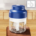 Electric Garlic Chopper USB Rechargeable Mini Food Processor Electric Food Chopper SPOT Blue