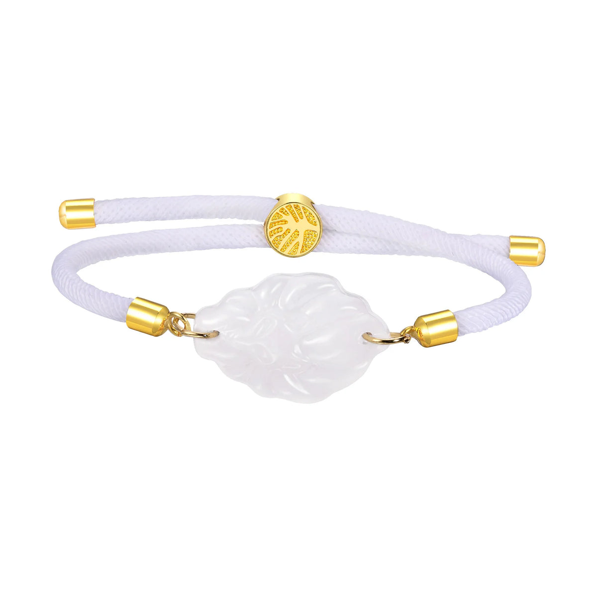 Tree of Life Fox Bracelet – Adjustable Rope & Simulated Jade Fashion Bracelet SPOT BR-2224G09