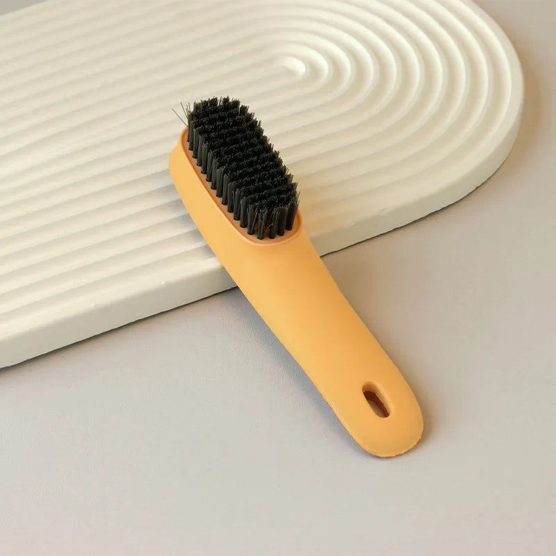 Multi-Purpose Shoe Cleaning Brush – Long Handle Horse Mane Shoe Cleaning Brush SPOT Yellow