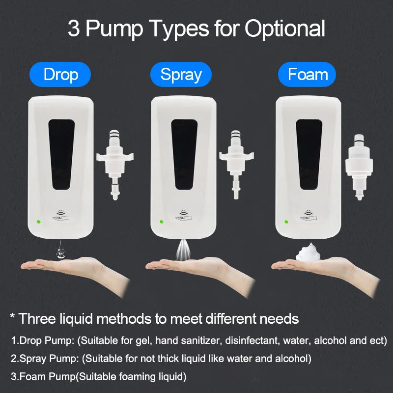 Touchless Wall-Mount Soap Dispenser 1000ml Auto Sensor Soap Dispenser SPOT