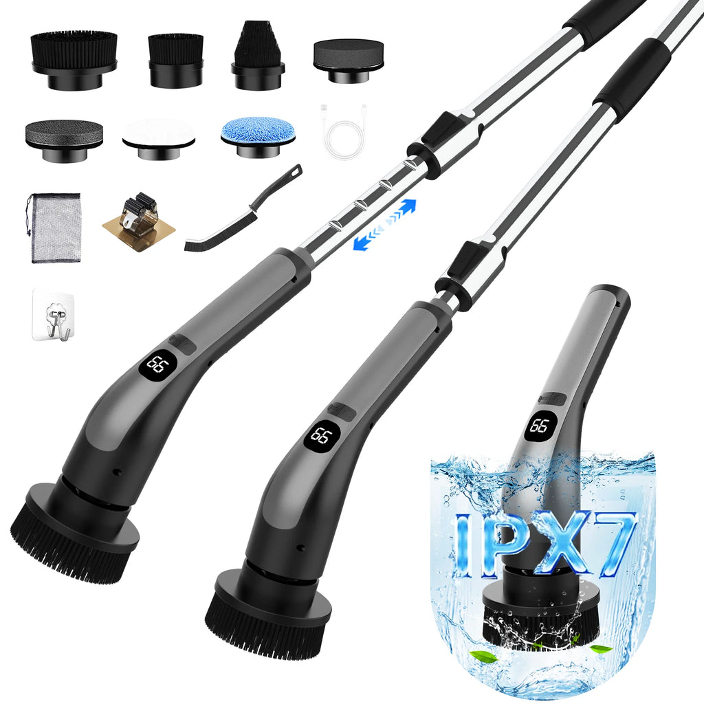 Electric Rotating Cleaning Brush – Extendable Long Handle Electric Cleaning Brush SPOT