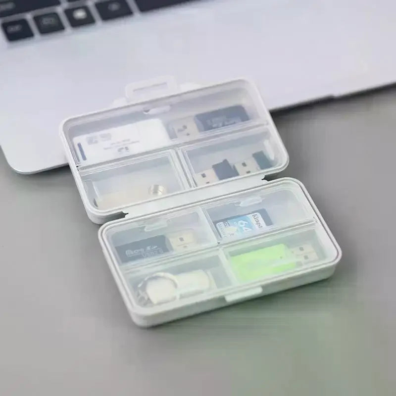 Foldable Multi-Grid PP Storage Box – USB & Office Organizer Desktop Storage Organizer SPOT