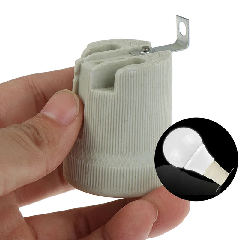 E27 Ceramic Light Bulb Socket Holder – High-Temp Screw Base Lamp Socket Holder SPOT