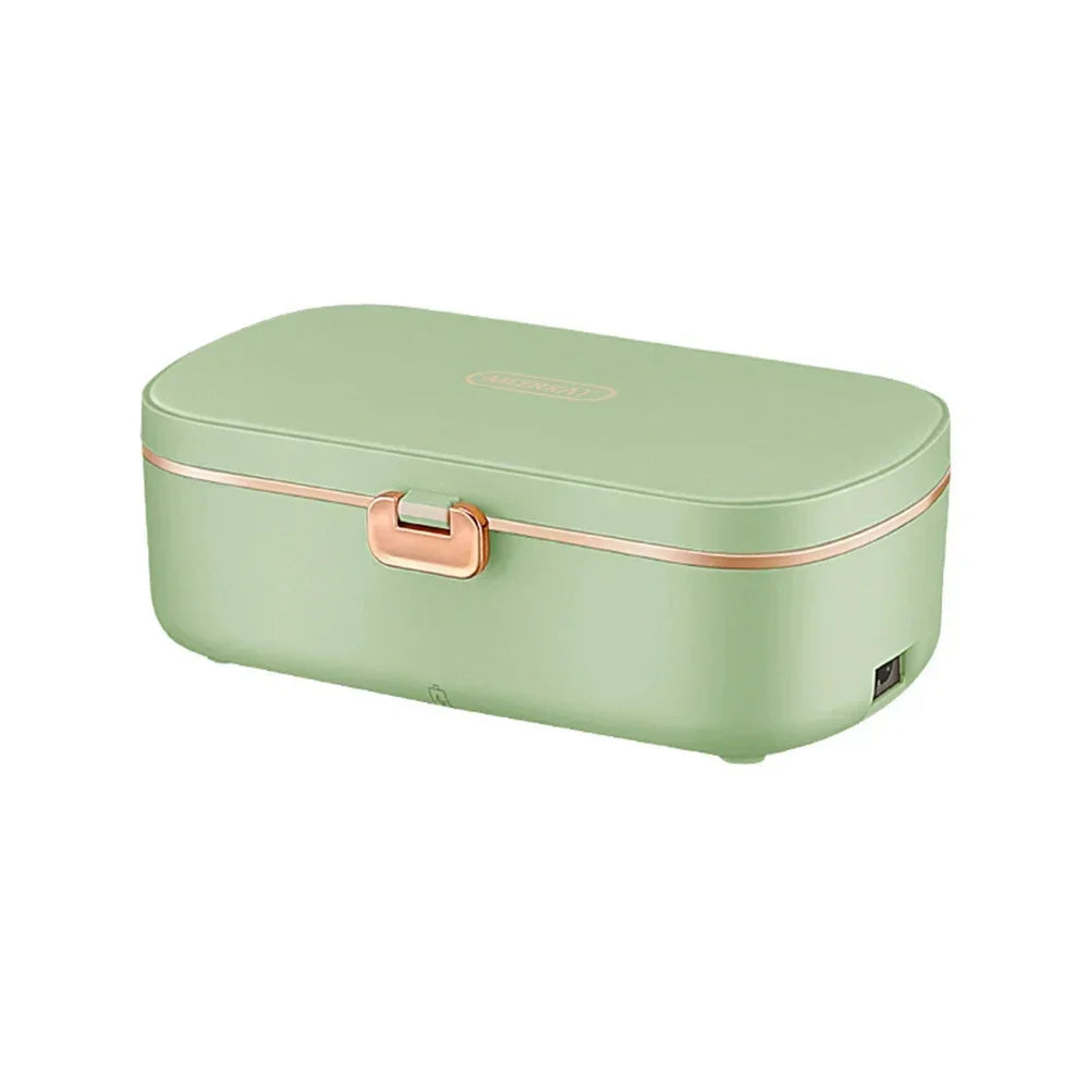 Stainless Steel Electric Lunch Box – Self-Heating Bento 900ml Electric Lunch Box SPOT Green EU Plug 100V-240V EU Plug