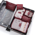 6-Piece Travel Packing Cubes Set – Luggage Organizer Bags Travel Packing Cubes SPOT Burgundy