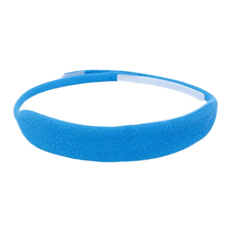 Tracheostomy Tube Holder Collar – Hook & Loop, Reusable Tracheostomy Tube Holder SPOT Light blue