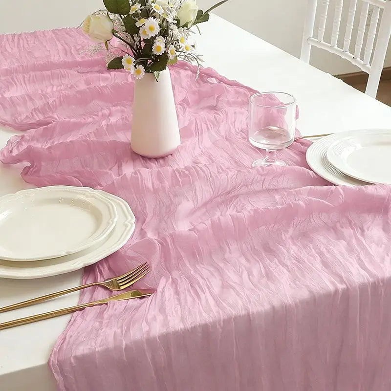 Boho Cheesecloth Table Runner | Wedding & Party Décor 90–400cm Table Runner SPOT K 90X400CM