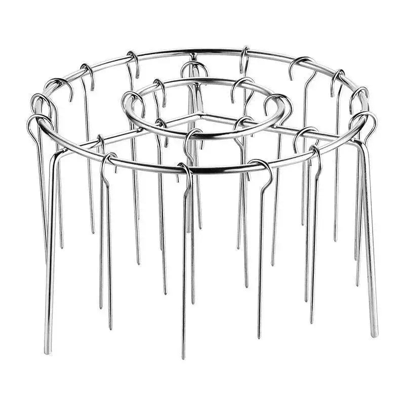 Vertical Stainless Steel BBQ Skewer Rack – 24-Slot Stand BBQ Skewer Rack SPOT