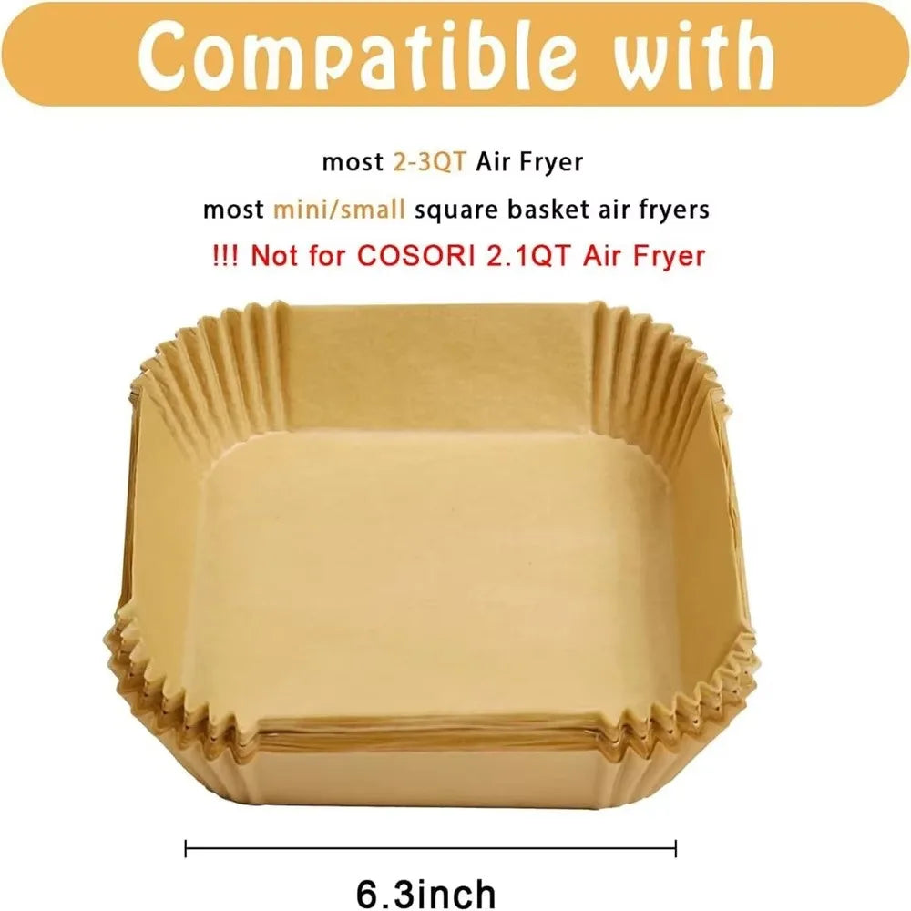 Air Fryer Disposable Paper Liners Non-Stick | 50/100 Pack Air Fryer Liners SPOT