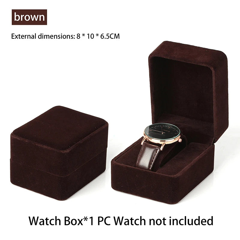 Velvet Watch Box – Flannel Storage Case for Watches & Jewelry Watch Storage Box SPOT A5