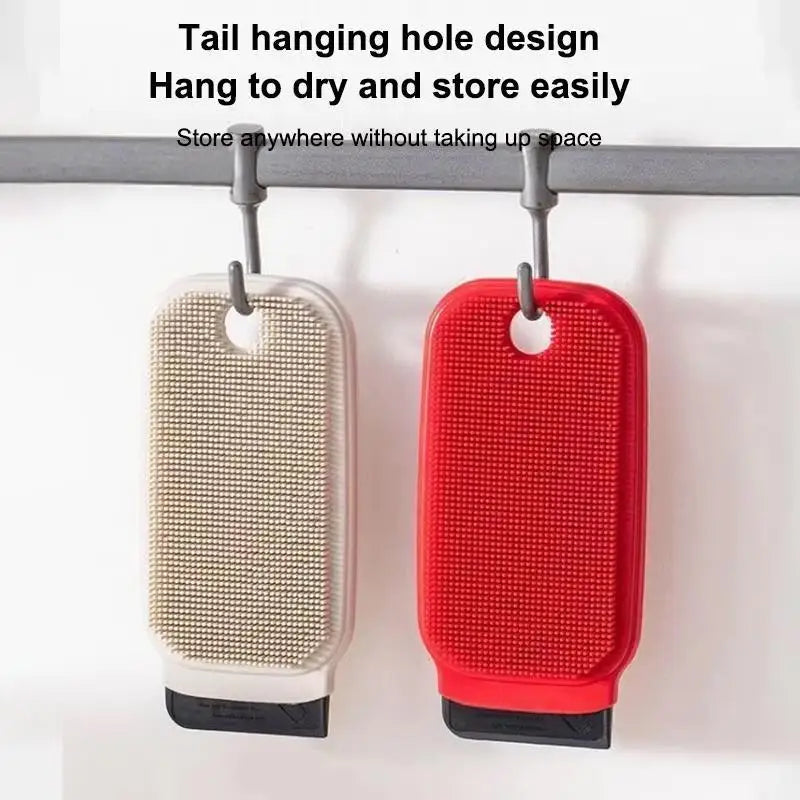 Double-Sided TPR Dish Scrubber – Non-Scratch Kitchen Brush Kitchen Cleaning Brush SPOT