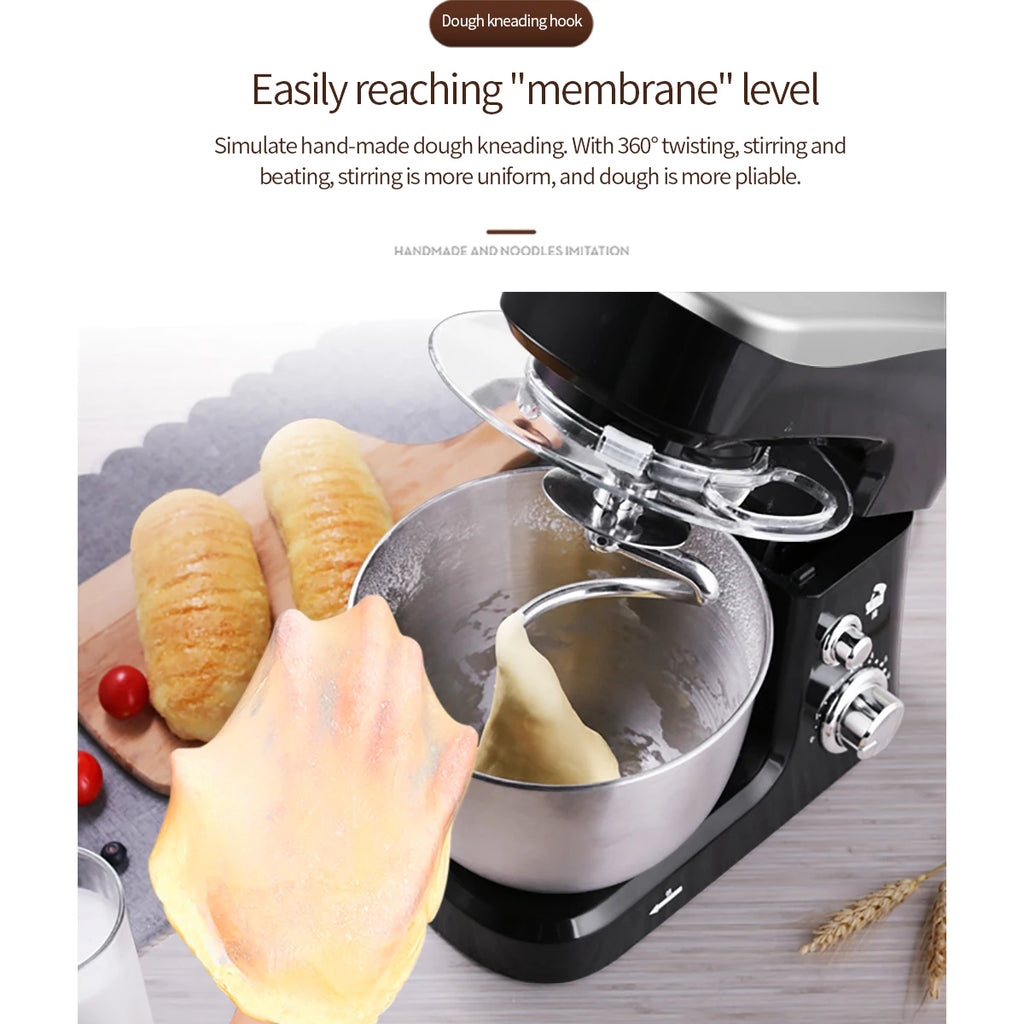 1500W Planetary Stand Mixer – 6-Speed Dough Kneading Machine Planetary Stand Mixer SPOT