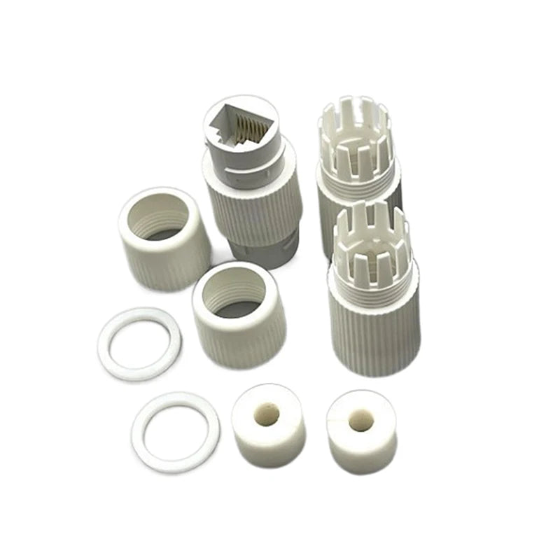 RJ45 Waterproof Ethernet Coupler – Outdoor Network Extender Ethernet Coupler SPOT White