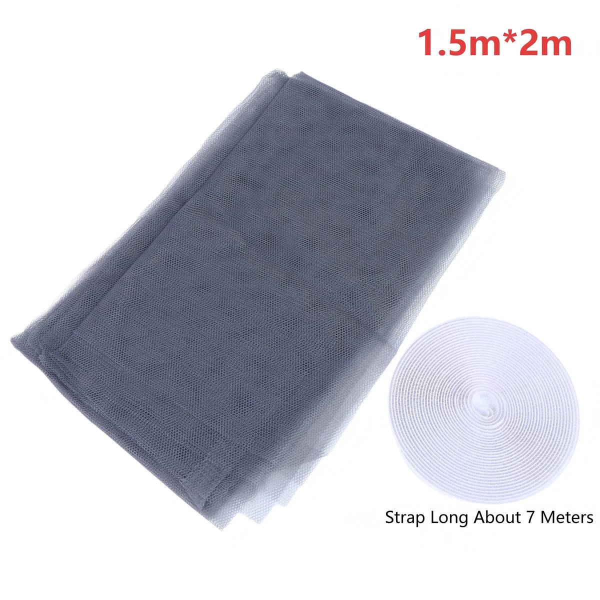 Cut-to-Fit Window Insect Screen – No-Drill Velcro Install Window Insect Screen SPOT Gray 150x200cm
