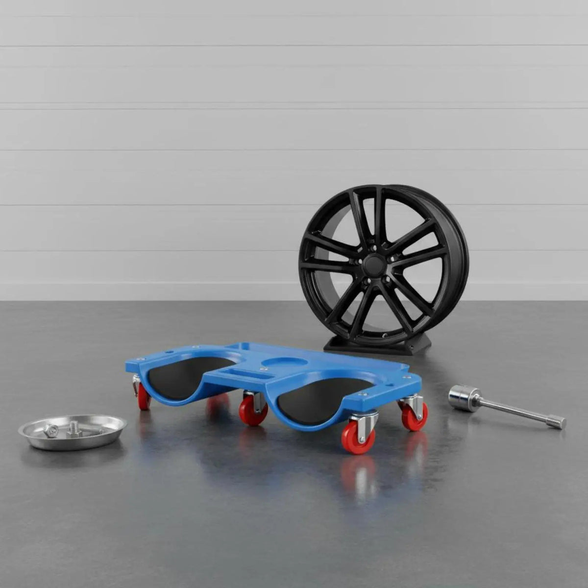 Rolling Mechanic Knee Pad with Foam Cushion & Tool Tray Rolling Mechanic Kneeler SPOT