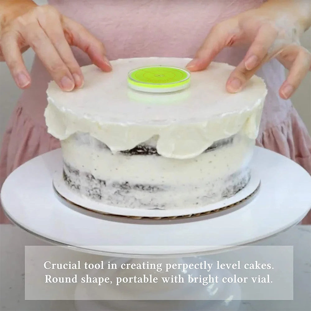 2-Pack Acrylic Round Cake Base Discs 4/6/8/10 Inch Cake Board Set SPOT